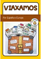 Vista previa - Unidades / Secuencias / Situaciones de Aprendizaje - Viajamos por España y Europa / Viaxamos / Gallego - Portada