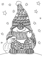 Vorschau - Mal- und Bastelvorlagen - Winter Weihnachten Ausmalbilder MANDALA - Seite 3