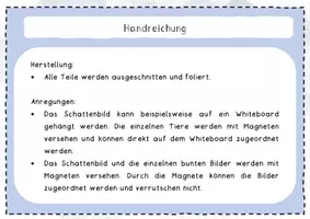 Vorschau - Arbeitsblätter - Schattenbilder zuordnen - Unterwasserbild und Arbeitsblätter - Seite 1