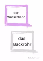 Vorschau - Arbeitsblätter - Wohnen - in der Küche - Nomen, Verben & Adjektive - Seite 3