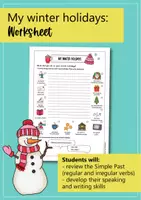 Vista previa - Hojas de trabajo - My winter holidays: speaking & writing activity; differentiated (Inglés) - página 2