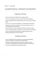 Vorschau - Arbeitsblätter - Lernzielkontrolle Test Klassearbeit Wende zur Neuzeit - Seite 1