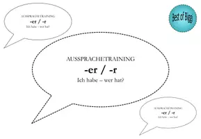 Vorschau - Spiele - Training der Aussprache von -er Spiel zur Phonetik Ich habe, wer hat - Seite 1