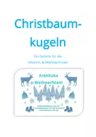 Vorschau - Spiele - Christbaumkugeln: Gedicht+Tipps für Versuche mit den Kugeln - Deckblatt