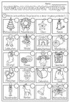 Vorschau - Arbeitsblätter - Weihnachten Arbeitsblätter Mix - 1.Klasse Deutsch, Mathe, Kunst - Seite 1