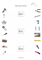 Vorschau - Arbeitsblätter - DaZ-Material zum Wortschatz: "Werkzeug" - Seite 3