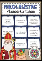 Vorschau - Fördermaterial/Inklusion - Nikolaus (Der Nikolaustag) - Plauderkärtchen - Deckblatt
