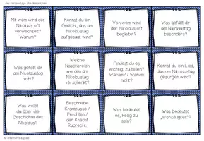Vorschau - Fördermaterial/Inklusion - Nikolaus (Der Nikolaustag) - Plauderkärtchen - Seite 2