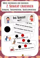 Vorschau - Präsentationen/Tafelbilder - Sätze erforschen und erkennen 2: Subjekt erkennen - Deckblatt