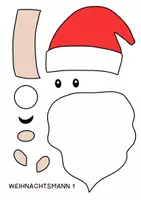 Vorschau - Mal- und Bastelvorlagen - Weihnachtsmann Bastelvorlagen - Basteln im Winter 🎅🏼 - Seite 2