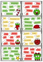 Vorschau - Arbeitsblätter - CHRISTMAS - Jumbled Sentences (Task Cards / Aufgabenkarten) - Seite 1