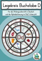Vorschau - Bildkarten - Buchstabe D - Legekreis - Buchstabenlehrgang / Alphabetisierung DaZ / Deutsch - Deckblatt