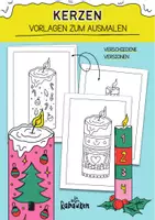 Vorschau - Arbeitsblätter - Kerzen ausmalen - Ausmalbilder für den Winter / Weihnachten - Deckblatt