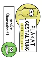 Vorschau - Arbeitsblätter - PLAKATGESTALTUNG - Tafelmaterial + Checkliste - Seite 1