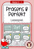 Vorschau - Unterrichtsreihen - Verben im Präsens & Perfekt - Lesespiel - Deckblatt