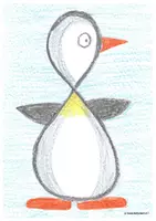 Vorschau - Stundenentwürfe - Kunststunde: Der kleine Pinguin (A4/A3) - Deckblatt