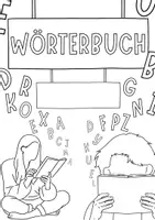 Vorschau - Arbeitsblätter - Deckblatt - WÖRTERBUCH - Seite 1
