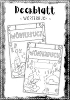 Vorschau - Arbeitsblätter - Deckblatt - WÖRTERBUCH - Deckblatt