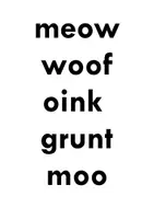 Vorschau - Poster - Wortkarten Animal Sounds - Farm Animals - Seite 2
