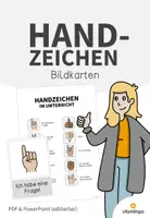 Vorschau - Mal- und Bastelvorlagen - Handzeichen im Unterricht (Bildkarten, Merkblatt & Plakat) - Deckblatt