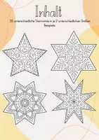 Vorschau - Mal- und Bastelvorlagen - Fensterbild: Sterne/ Weihnachten/ Winter - Seite 1