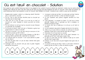 Vorschau - Arbeitsblätter - Pâques - Lesespurgeschichte - Où est l'œuf en chocolat - Seite 3