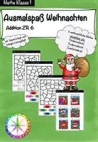 Vorschau - Arbeitsblätter - Ausmalspaß - Addition ZR 6 (X-Mas) - Deckblatt