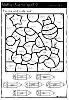 Vorschau - Arbeitsblätter - Ausmalspaß - Addition ZR 6 (X-Mas) - Seite 2