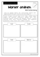 Vorschau - Arbeitsblätter - GEGENSTANDSBESCHREIBUNG - Wörter ordnen - Seite 2