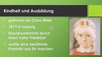 Vorschau - Präsentationen/Tafelbilder - Clara Schumann (Präsentation und H5P) - Seite 1