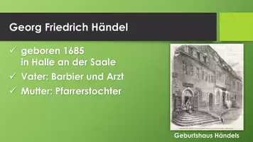 Vorschau - Präsentationen/Tafelbilder - Georg Friedrich Händel (Präsentation und H5P) - Seite 1