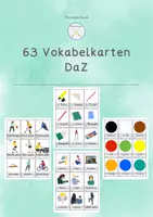 Vorschau - Fördermaterial/Inklusion - Vokabelkarten DaZ Bildkarten mit Artikeln - Deckblatt