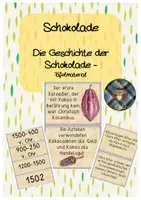 Vorschau - Präsentationen/Tafelbilder - Miss Eula - Geschichte der Schokolade (Tafelmaterial) - Deckblatt