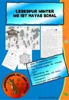 Vorschau - Arbeitsblätter - Winterliche Lesespur: Wo ist Mayas Schal? - Deckblatt