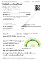 Vorschau - Arbeitsblätter - Arbeitsblatt "Winkel" + Onlineübung & MP3 + Infografik - Deckblatt