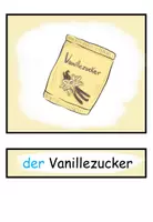 Aperçu - Matériel pour travaux manuels / dessin - Cartes d'images et cartes de mots en allemand "Plätzchen backen" - Page 2