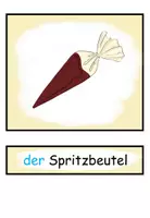 Aperçu - Matériel pour travaux manuels / dessin - Cartes d'images et cartes de mots en allemand "Plätzchen backen" - Page 3