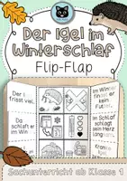 Vorschau - Arbeitsblätter - Der Igel im Winterschlaf | Flipbook | Sachunterricht - Deckblatt