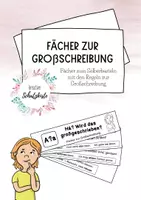 Vorschau - Fördermaterial/Inklusion - Groß- und Kleinschreibung Fächer #Silvesterknaller23 - Deckblatt