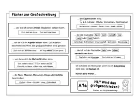 Vorschau - Fördermaterial/Inklusion - Groß- und Kleinschreibung Fächer #Silvesterknaller23 - Seite 2