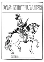 Vorschau - Mal- und Bastelvorlagen - Das Mittelalter (Deckblatt zum Selbergestalten) - Seite 1