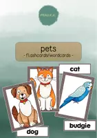 Vorschau - Bildkarten - Wort- und Bildkarten Haustiere / pets - Deckblatt