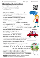 Vorschau - Arbeitsblätter - Arbeitsblatt "Wortarten" + Onlineübung & MP3 + Infografik - Deckblatt
