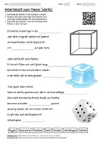 Vorschau - Arbeitsblätter - Arbeitsblatt "Würfel" + Onlineübung & MP3 + - Deckblatt