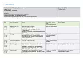 Vorschau - Stundenentwürfe - Unterrichtsplanung Warme Vorspeisen 1 - Seite 1