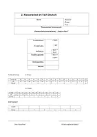 Vorschau - Arbeitsblätter - Klassenarbeitsersatzleistung zu "Zweier Ohne" - Deckblatt