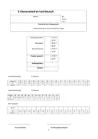 Vorschau - Test - Klassenarbeit Lyrik Klassenstufe 9 - Deckblatt