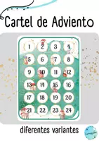 Vista previa - Otros - Cartel de Adviento: Cuenta atrás para la Navidad - Portada