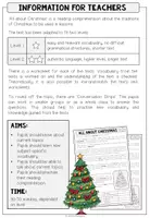 Vista previa - Hojas de trabajo - CHRISTMAS - Reading Comprehension (2-times differentiated + Conversation Strips) - página 1