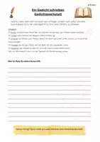 Vorschau - Arbeitsblätter - Ein Gedicht in Gruppenarbeit schreiben - Elfchen und Haiku - Deckblatt